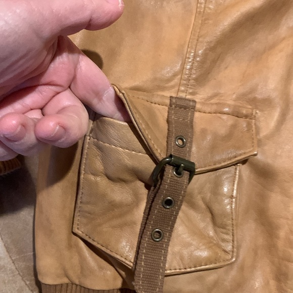 Lucky Brand Leather Jacket Size M - Picture 7 of 16